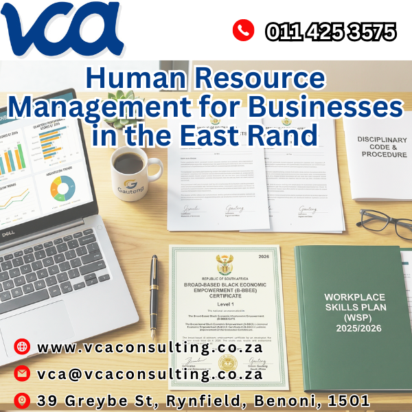 Human Resource Management for Businesses in the East Rand