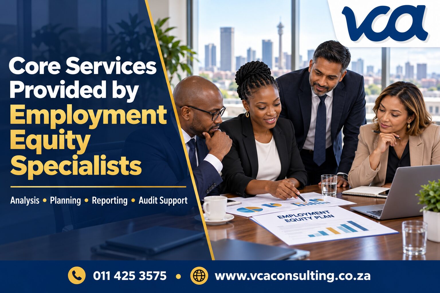 Core Services Provided by Employment Equity Specialists in Gauteng, VCA Consulting