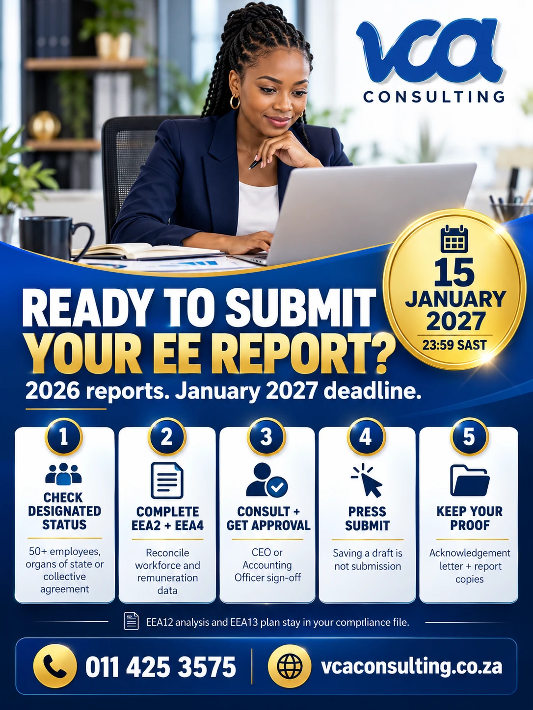 Employment Equity Online Submission Requirements for 2027 in Gauteng
