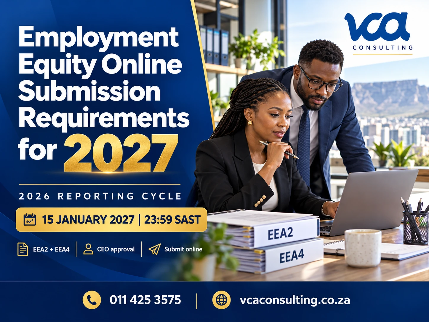 Employment Equity Online Submission Requirements for 2027 in Gauteng